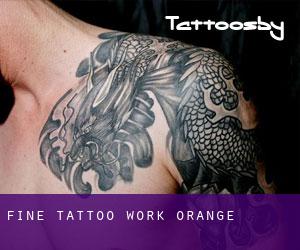 Fine Tattoo Work (Orange)