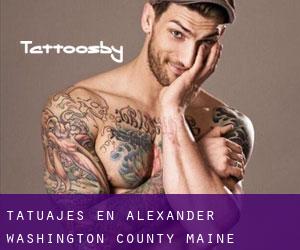tatuajes en Alexander (Washington County, Maine)