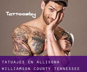 tatuajes en Allisona (Williamson County, Tennessee)