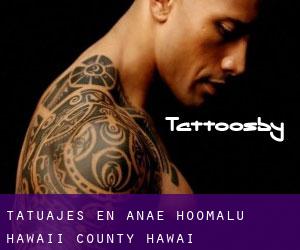 tatuajes en ‘Anae-ho‘omalu (Hawaii County, Hawai)